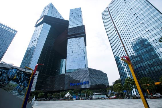 深圳腾讯大厦好色视频污安装施工案例实景图片