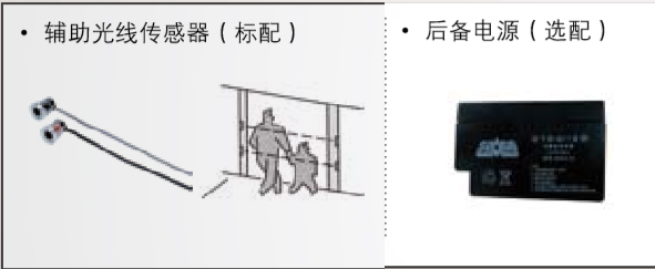 附加功能（备用电源、辅助光线传感器）